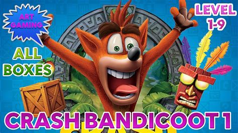 crash bandicoot 1 metal box|Crash Bandicoot 1 all boxes.